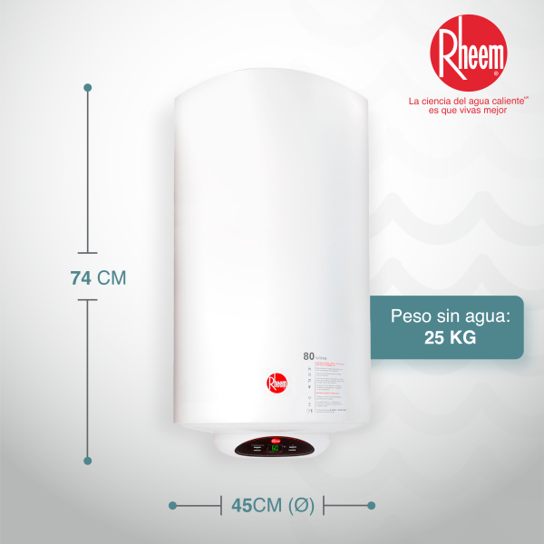 Calentador De Acumulación Rheem Eléctrico 21 galones / 80 Litros