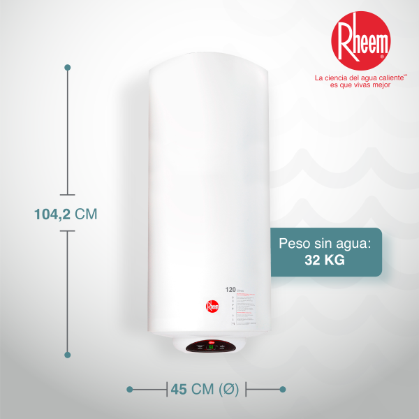 Calentador De Acumulación Eléctrico Rheem 31 galones / 120 Litros